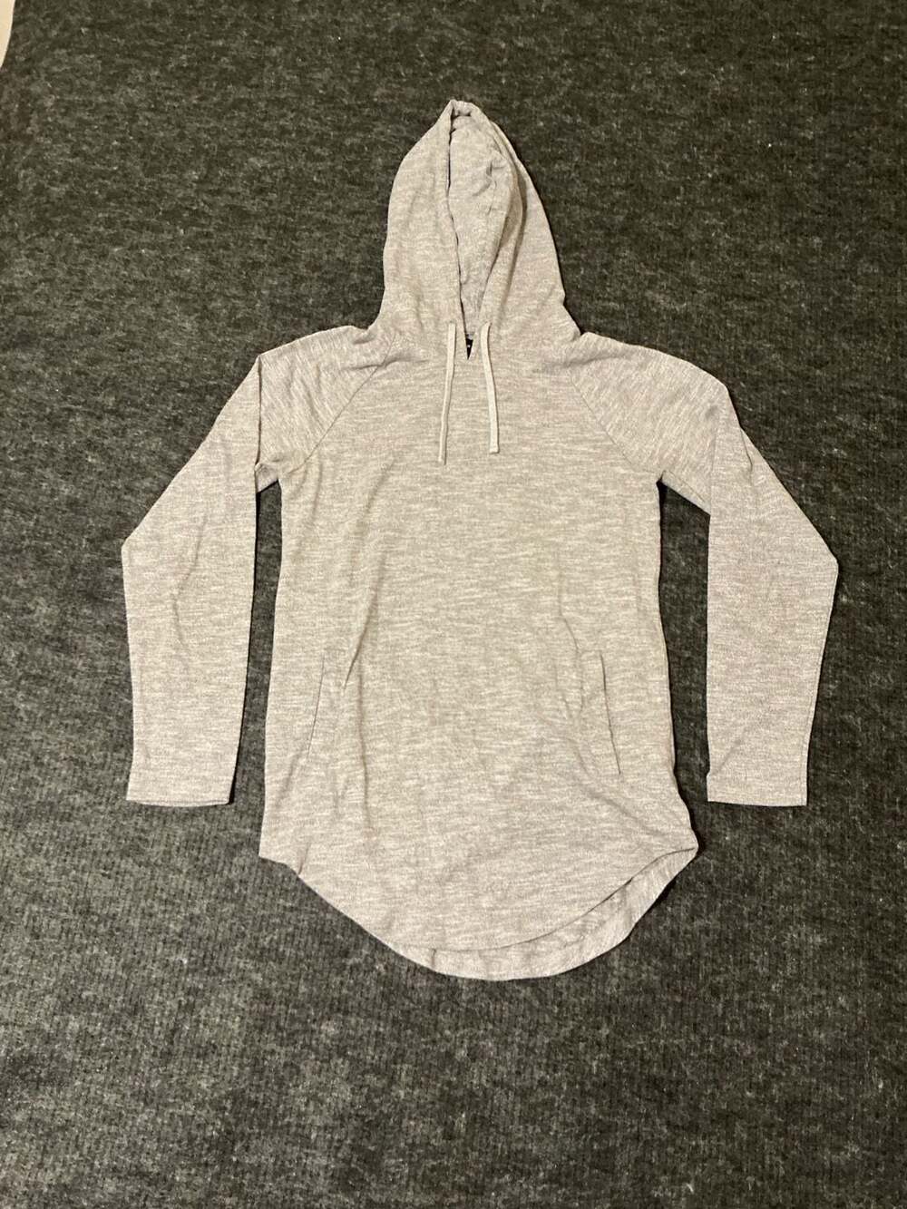 Pacsun Los Angeles Heather Longer Fit Hoodie Sweatshirt Mens Size Small in Gray